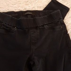 Liverpool black denim legging